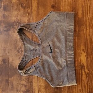 Nike Gray Bralette Size Small